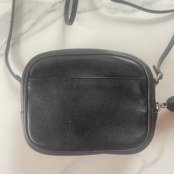 YSL 100% AUTHENTIC BLACK LEATHER HEART STUDDED HANDBAG - Picture 5 of 8